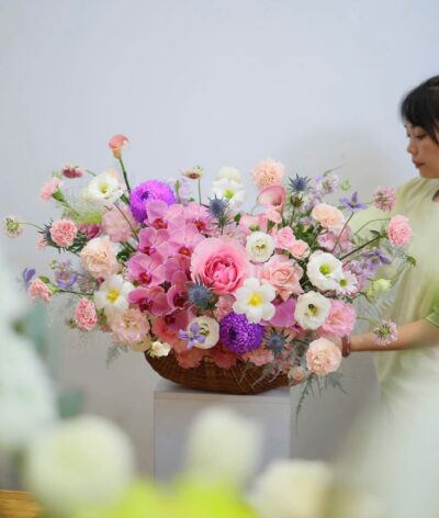 Lẵng Hoa Nở Rộ Yêu Thương - BBLH7