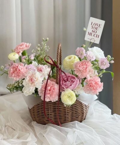 Giỏ Hoa Huy Hoàng Ngày Mới - BBGH25