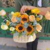 Giỏ Hoa Sớm Mai Tươi Đẹp - BBGH39