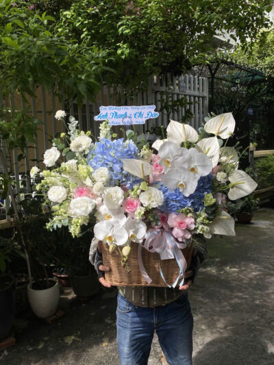 Lẵng Hoa Khai Trương - Thành Công Vững Chắc BBLHKT3