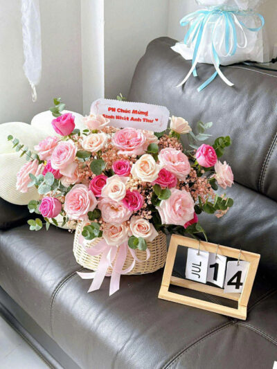 Giỏ Hoa Chúc Mừng Tuổi Mới - BBGHSN2